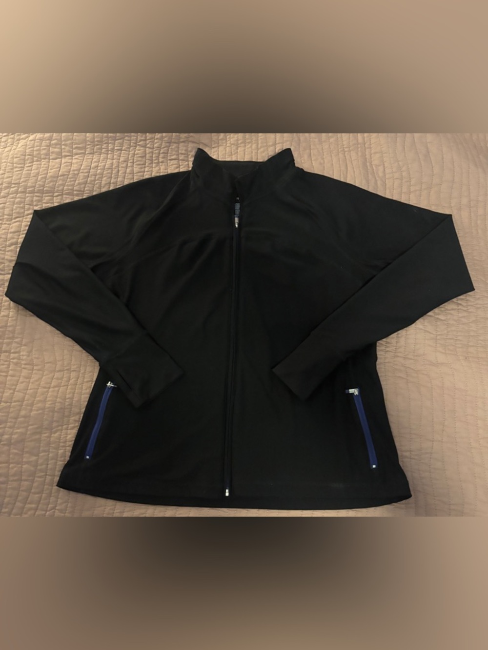 Gapbody Black Lightweight Full-Zip Jacket for Women